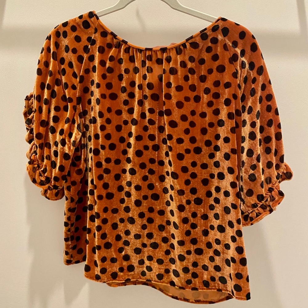 Made well top - animal print velvet